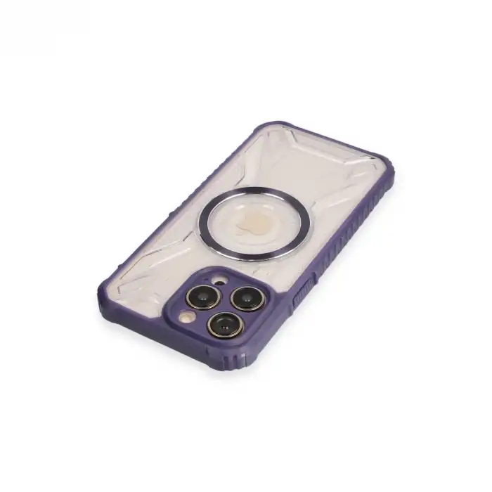 Apple İphone 13 Pro Kılıf Prag Magneticsafe Kapak - Derin Mor