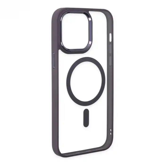 Apple İphone 13 Pro Kılıf Room Magneticsafe Silikon - Derin Mor