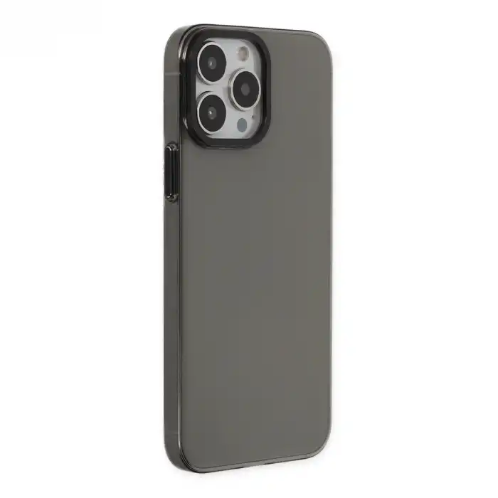 Apple İphone 13 Pro Max Kılıf Anka Pc Sert Metal Kapak - Siyah