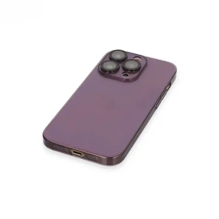 Apple İphone 13 Pro Max Kılıf Armada Lensli Kapak - Derin Mor