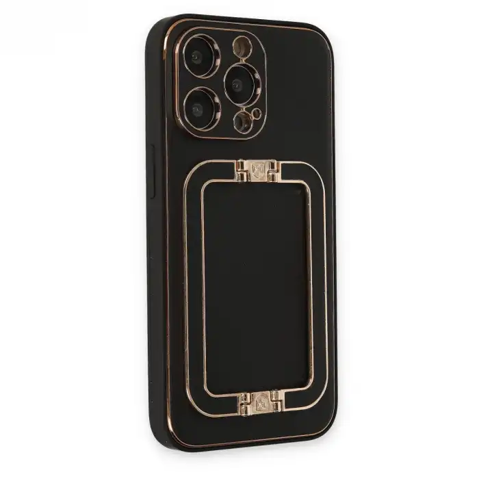 Apple İphone 13 Pro Max Kılıf Coco Elit Kapak - Siyah