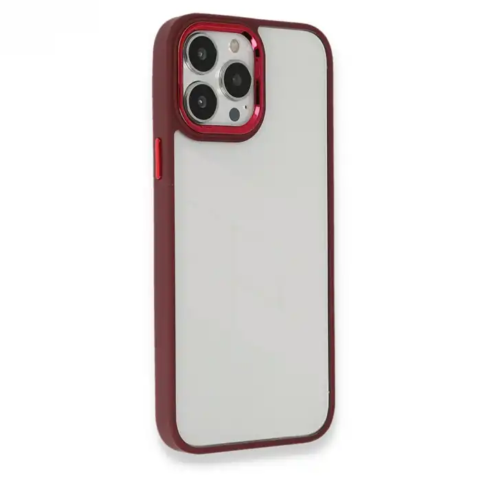 Apple İphone 13 Pro Max Kılıf Dora Kapak - Kırmızı