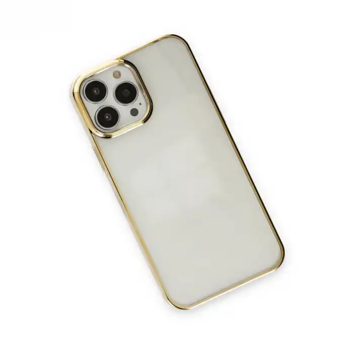 Apple İphone 13 Pro Max Kılıf Element Silikon - Gold