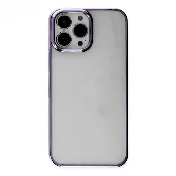 Apple İphone 13 Pro Max Kılıf Element Silikon - Mor