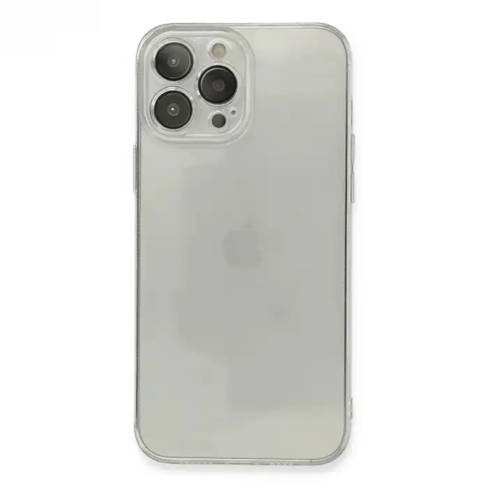 Apple İphone 13 Pro Max Kılıf Fly Lens Silikon - Şeffaf