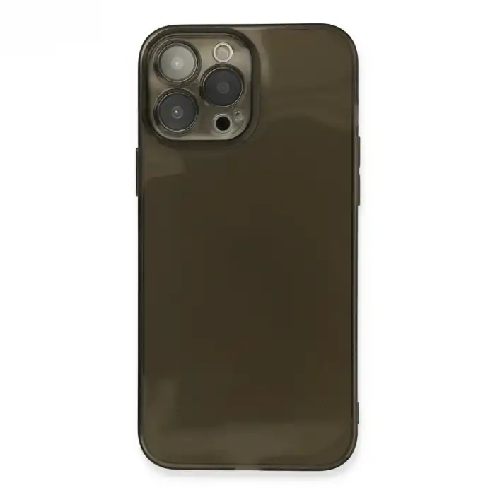 Apple İphone 13 Pro Max Kılıf Fly Lens Silikon - Siyah