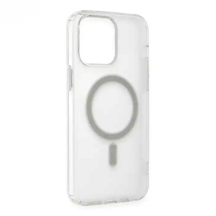 Apple İphone 13 Pro Max Kılıf Matte Şeffaf Magneticsafe - Şeffaf