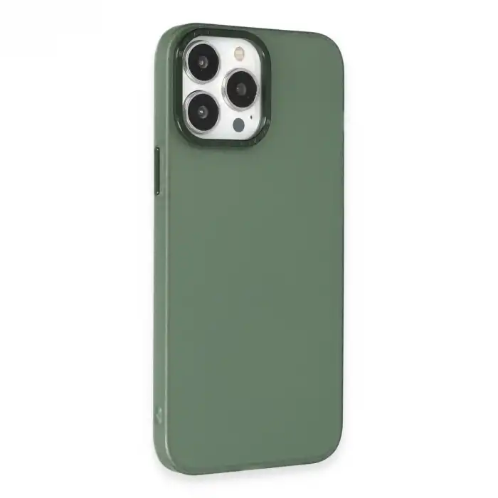 Apple İphone 13 Pro Max Kılıf Modos Metal Kapak - Koyu Yeşil
