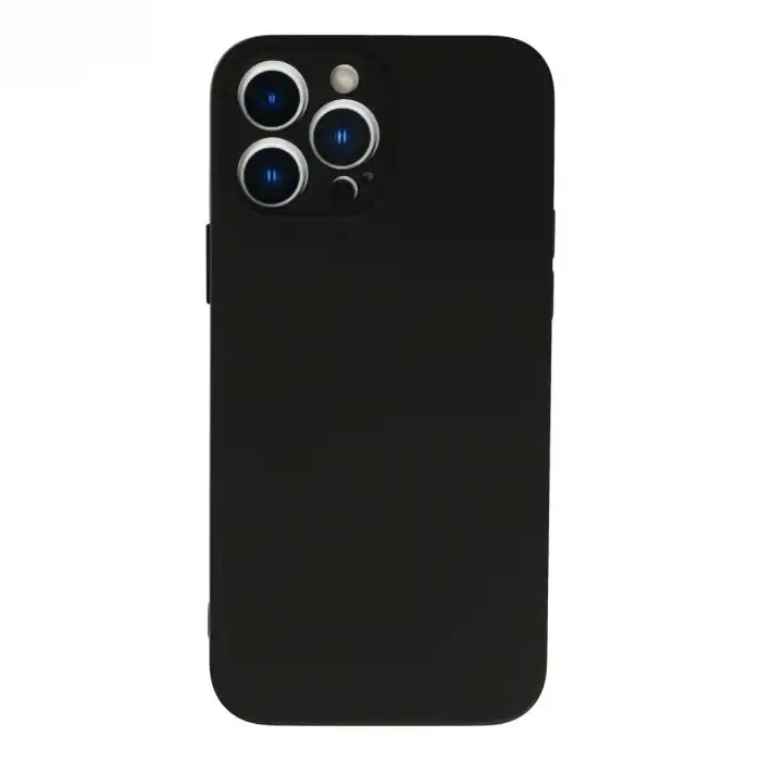 Apple İphone 13 Pro Max Kılıf Nano İçi Kadife Silikon - Siyah