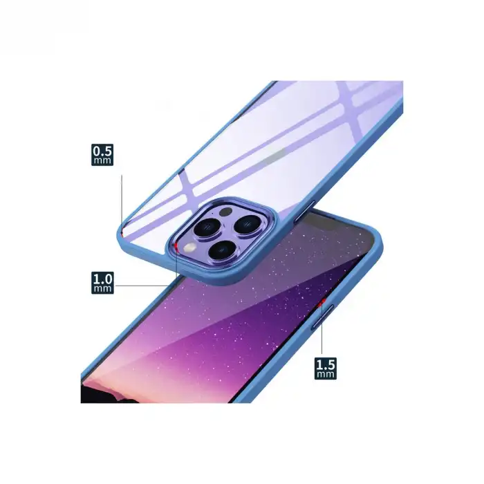 Apple İphone 13 Pro Max Kılıf Power Silikon - Sierra Blue