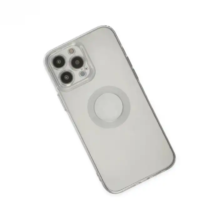 Apple İphone 13 Pro Max Kılıf Santa Lens Silikon - Şeffaf