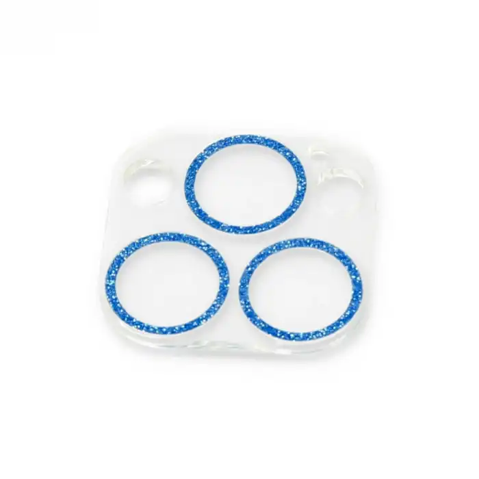 Apple İphone 13 Pro Max Shine Kamera Lens Koruma Cam - Mavi