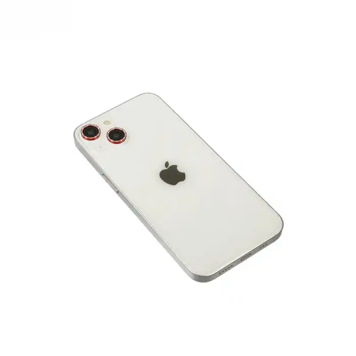 Apple İphone 14 Diamond Kamera Lens - Kırmızı