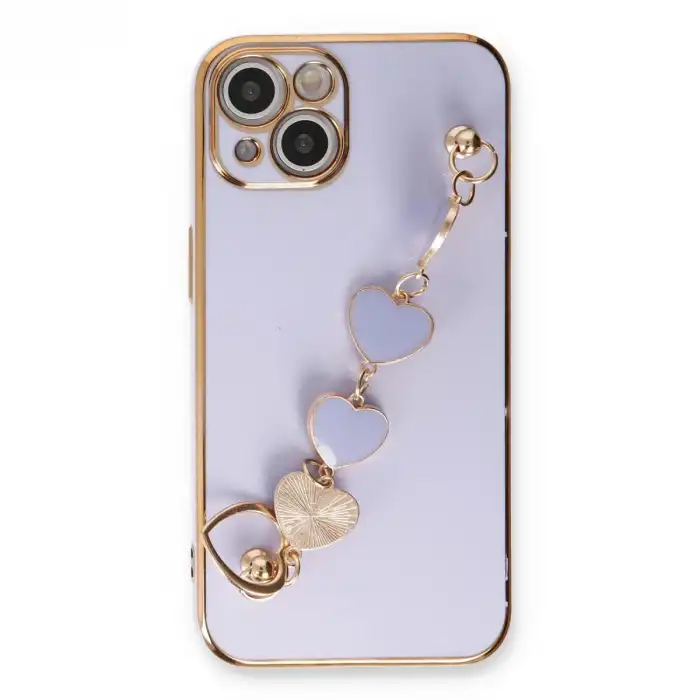 Apple İphone 14 Kılıf Esila Silikon - Lila