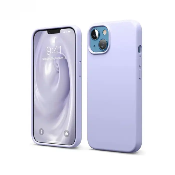 Apple İphone 14 Kılıf First Silikon - Lila
