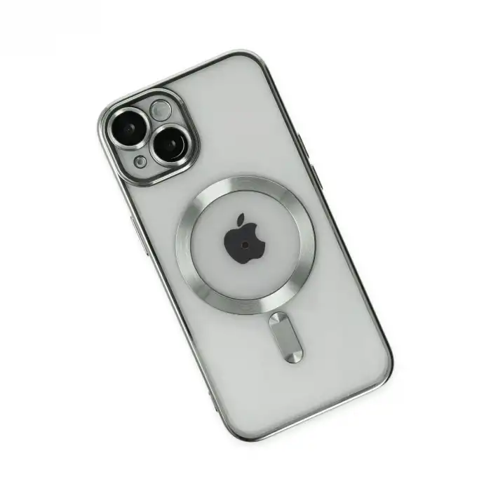 Apple İphone 14 Kılıf Kross Magneticsafe Kapak - Gümüş