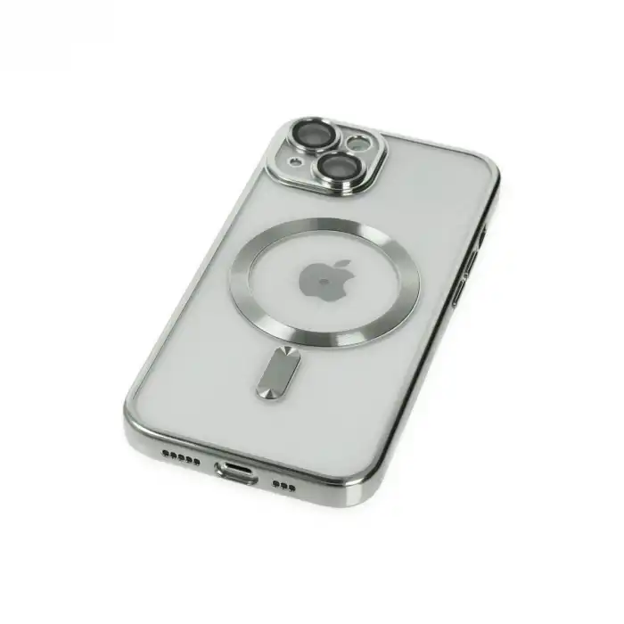 Apple İphone 14 Kılıf Kross Magneticsafe Kapak - Gümüş