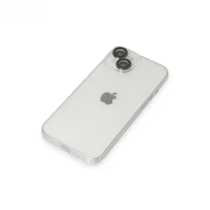 Apple İphone 14 Kılıf Luko Lens Silikon - Yeşil