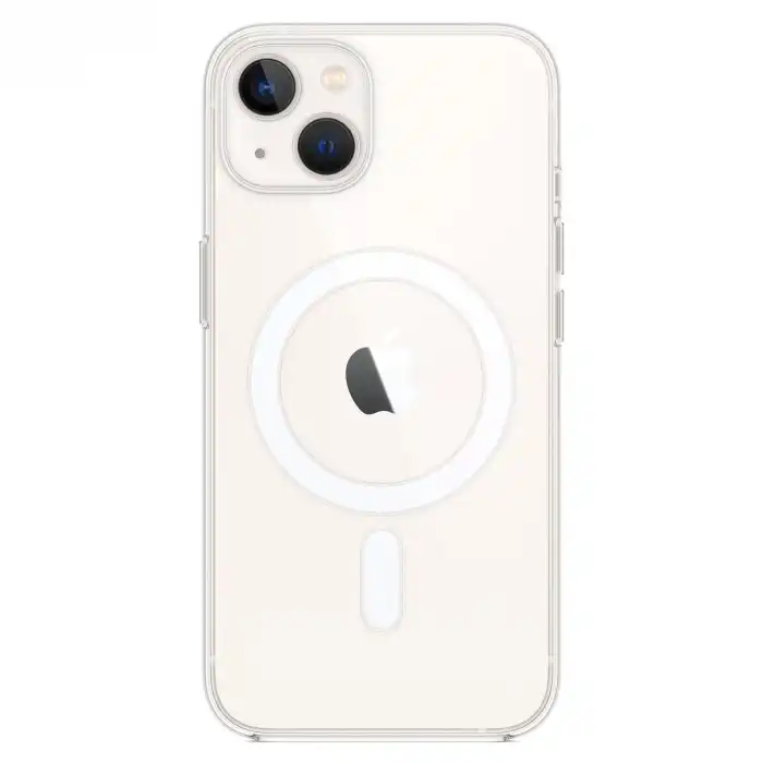 Apple İphone 14 Kılıf Magneticsafe Şeffaf Silikon - Şeffaf