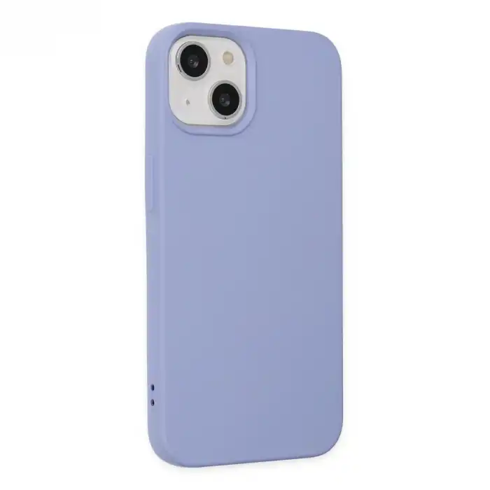 Apple İphone 14 Kılıf Nano İçi Kadife Silikon - Lila