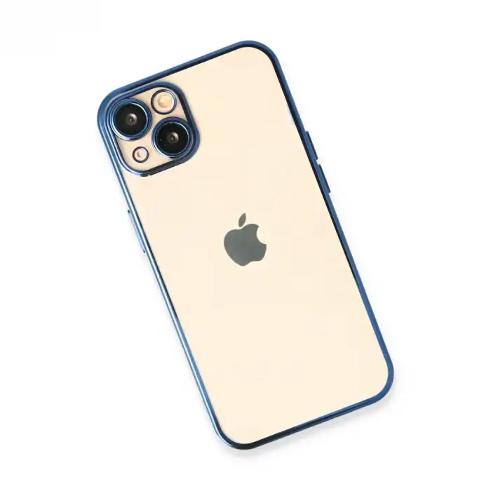 Apple İphone 14 Kılıf Razer Lensli Silikon - Açık Mavi