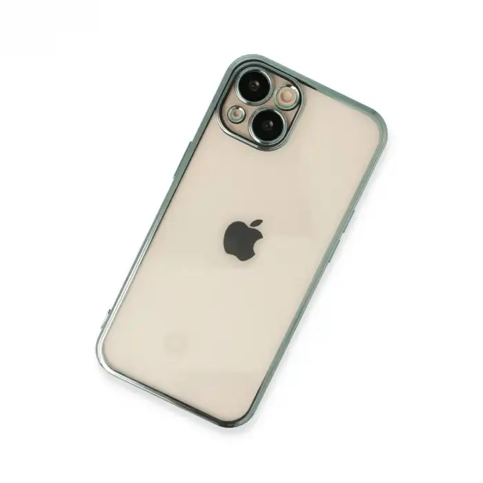 Apple İphone 14 Kılıf Razer Lensli Silikon - Yeşil