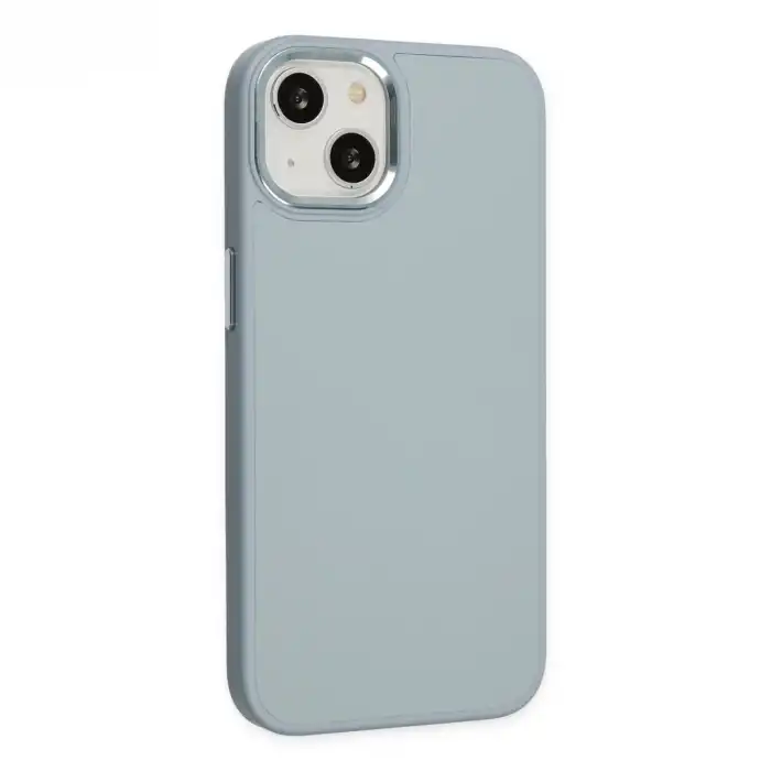 Apple İphone 14 Plus Kılıf Asya Deri Silikon - Sierra Blue