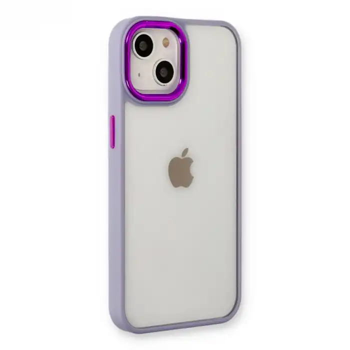 Apple İphone 14 Plus Kılıf Dora Kapak - Lila