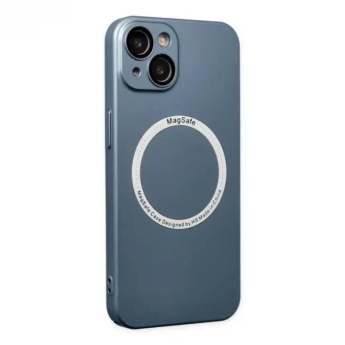 Apple İphone 14 Plus Kılıf Jack Magneticsafe Lens Silikon - Sierra Blue