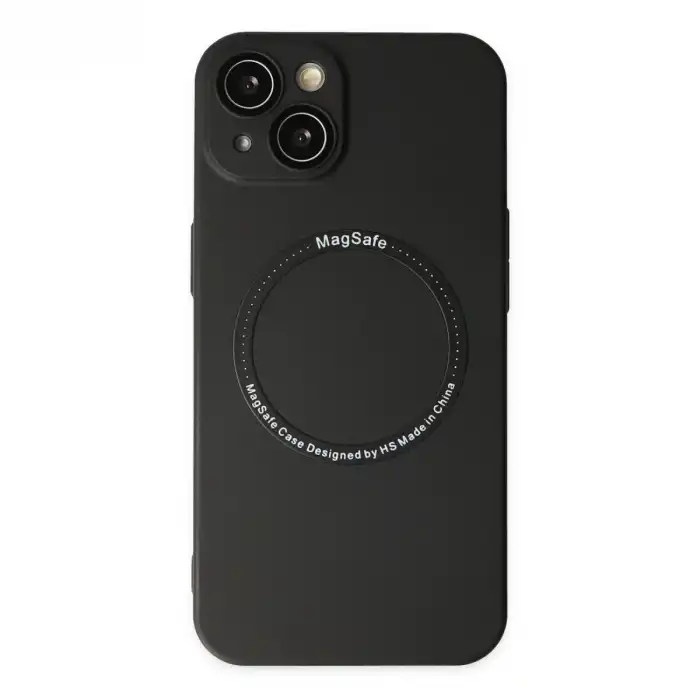 Apple İphone 14 Plus Kılıf Jack Magneticsafe Lens Silikon - Siyah