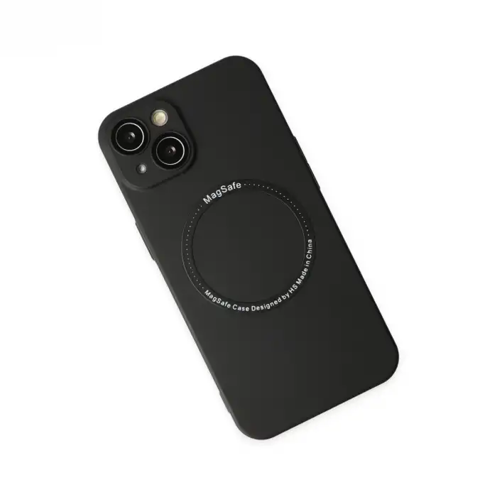 Apple İphone 14 Plus Kılıf Jack Magneticsafe Lens Silikon - Siyah