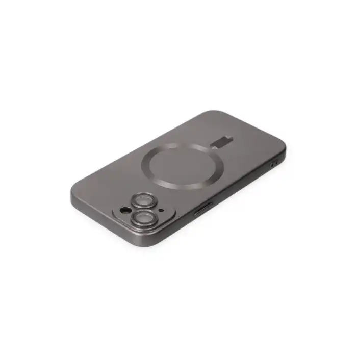 Apple İphone 14 Plus Kılıf Moshi Lens Magneticsafe Silikon - Füme