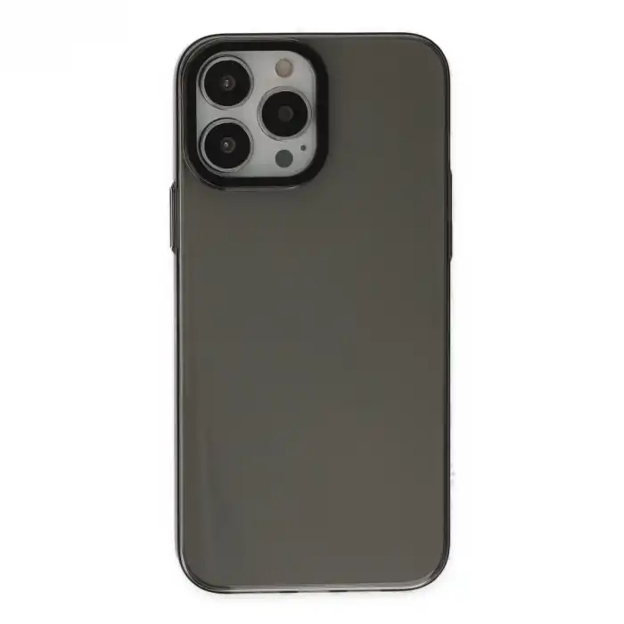 Apple İphone 14 Pro Kılıf Anka Pc Sert Metal Kapak - Siyah