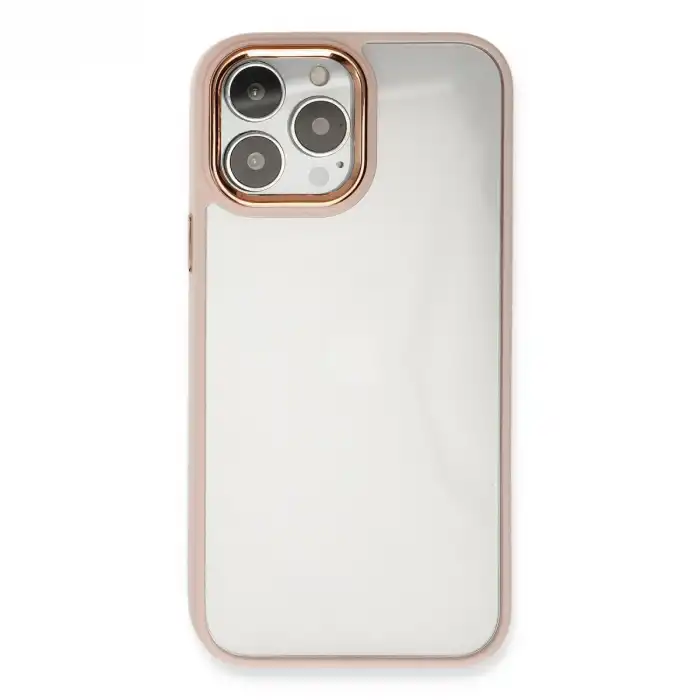 Apple İphone 14 Pro Kılıf Dora Kapak - Pudra