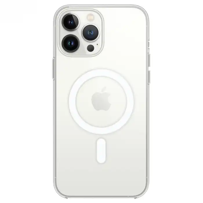 Apple İphone 14 Pro Kılıf Magneticsafe Şeffaf Silikon - Şeffaf