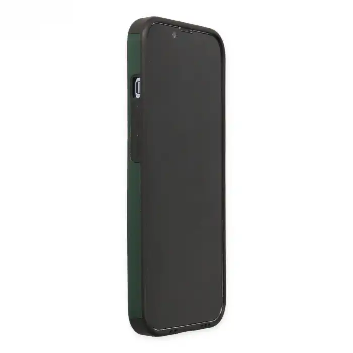 Apple İphone 14 Pro Kılıf Mega Standlı Silikon - Yeşil