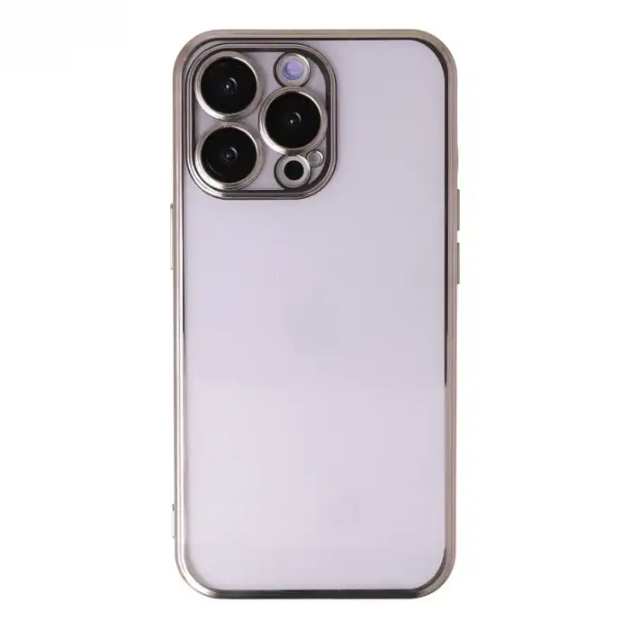 Apple İphone 14 Pro Kılıf Razer Lensli Silikon - Gold
