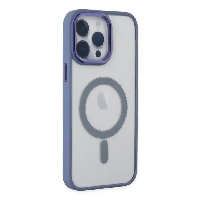 Apple İphone 14 Pro Kılıf Room Magneticsafe Silikon - Sierra Blue
