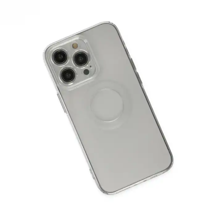 Apple İphone 14 Pro Kılıf Santa Lens Silikon - Şeffaf