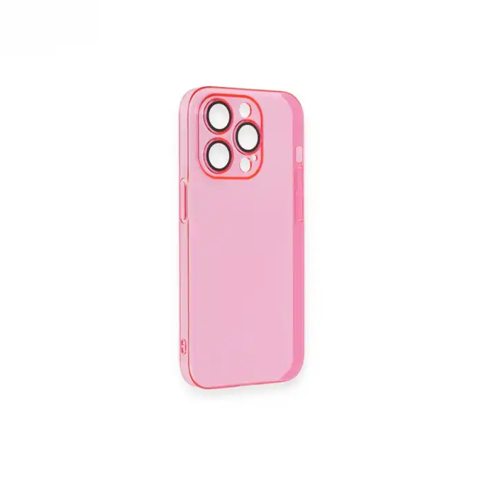 Apple İphone 14 Pro Max Kılıf Armada Lensli Kapak - Pembe