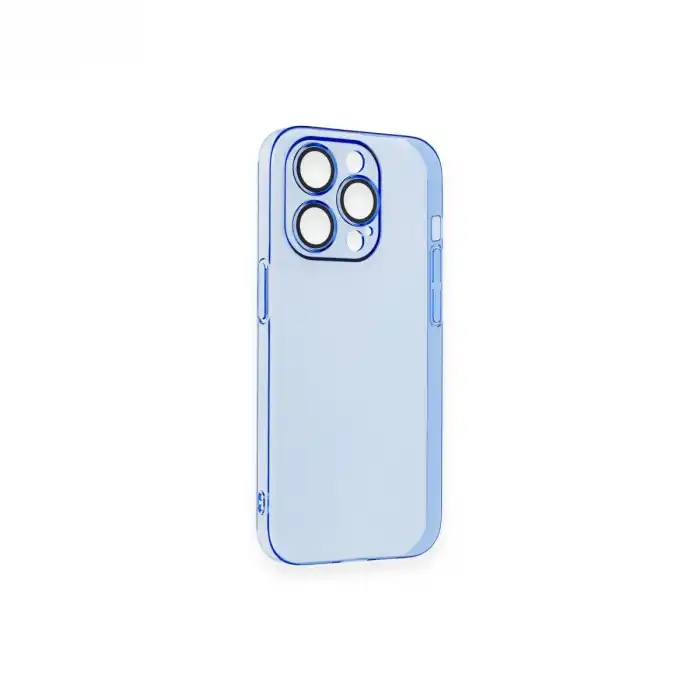 Apple İphone 14 Pro Max Kılıf Armada Lensli Kapak - Sierra Blue