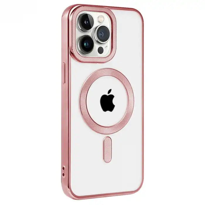 Apple İphone 14 Pro Max Kılıf Kronos Magsafe Kapak - Rose Gold