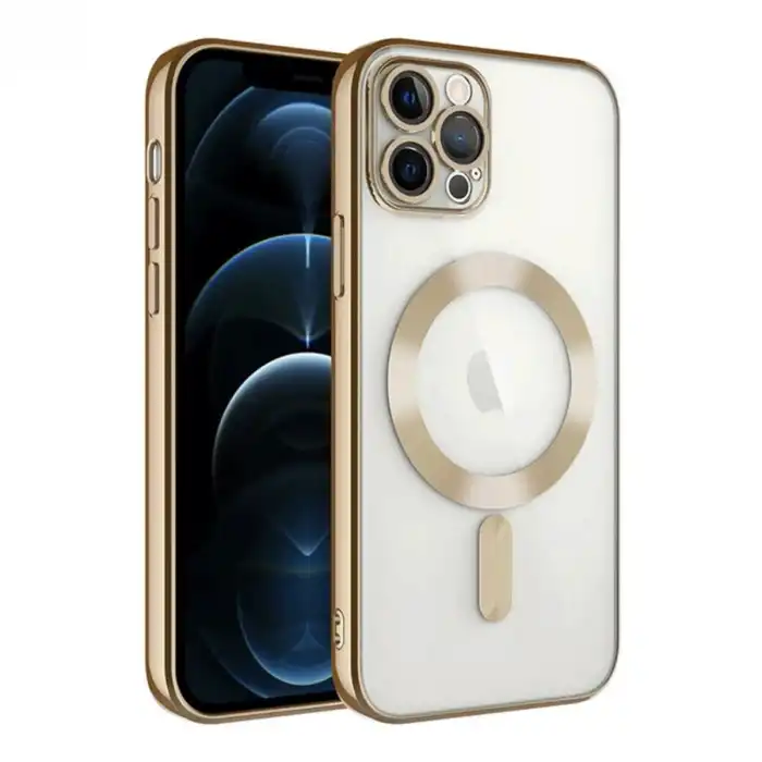 Apple İphone 14 Pro Max Kılıf Kross Magneticsafe Kapak - Gold