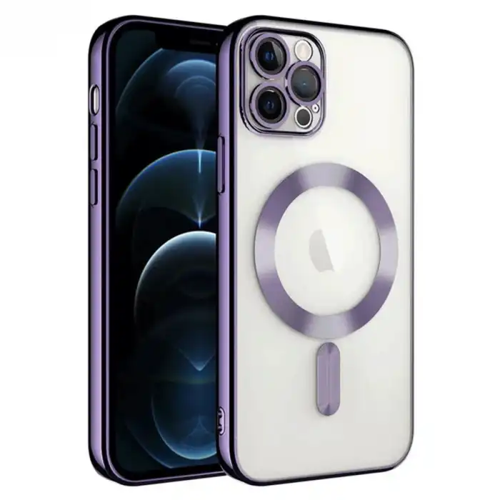 Apple İphone 14 Pro Max Kılıf Kross Magneticsafe Kapak - Mor