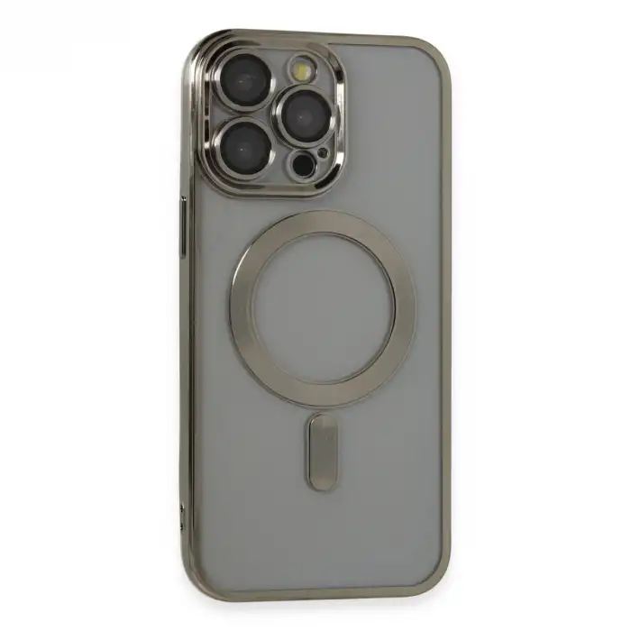 Apple İphone 14 Pro Max Kılıf Kross Magneticsafe Kapak - Titan Gri