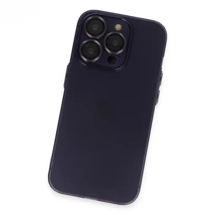 Apple İphone 14 Pro Max Kılıf Luko Lens Silikon - Siyah