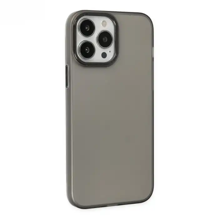 Apple İphone 14 Pro Max Kılıf Modos Metal Kapak - Siyah