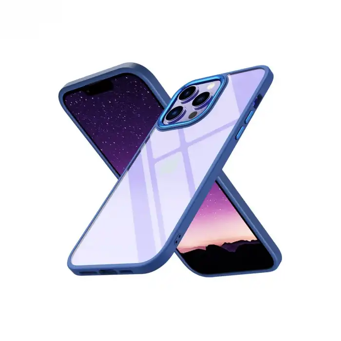 Apple İphone 14 Pro Max Kılıf Power Silikon - Mavi
