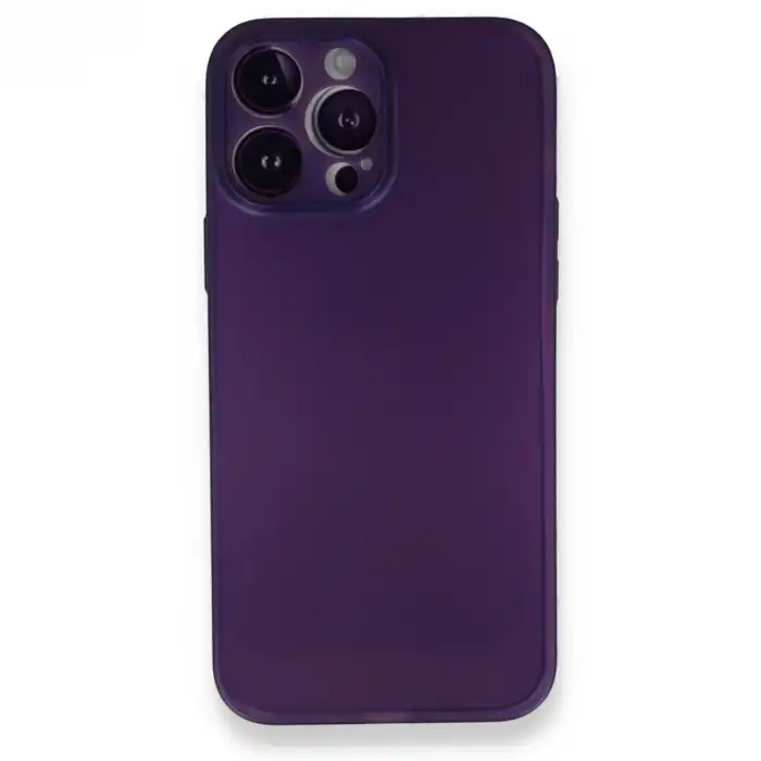 Apple İphone 14 Pro Max Kılıf Pp Ultra İnce Kapak - Mor
