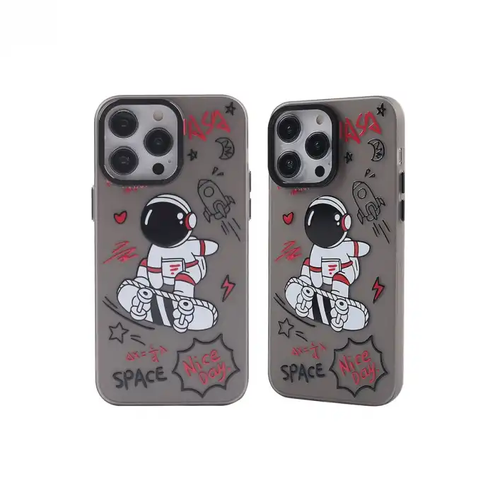 Apple İphone 14 Pro Max Kılıf Prada Desenli Kapak - Prada Siyah - 1